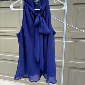 Elegant Blue Sleeveless Top